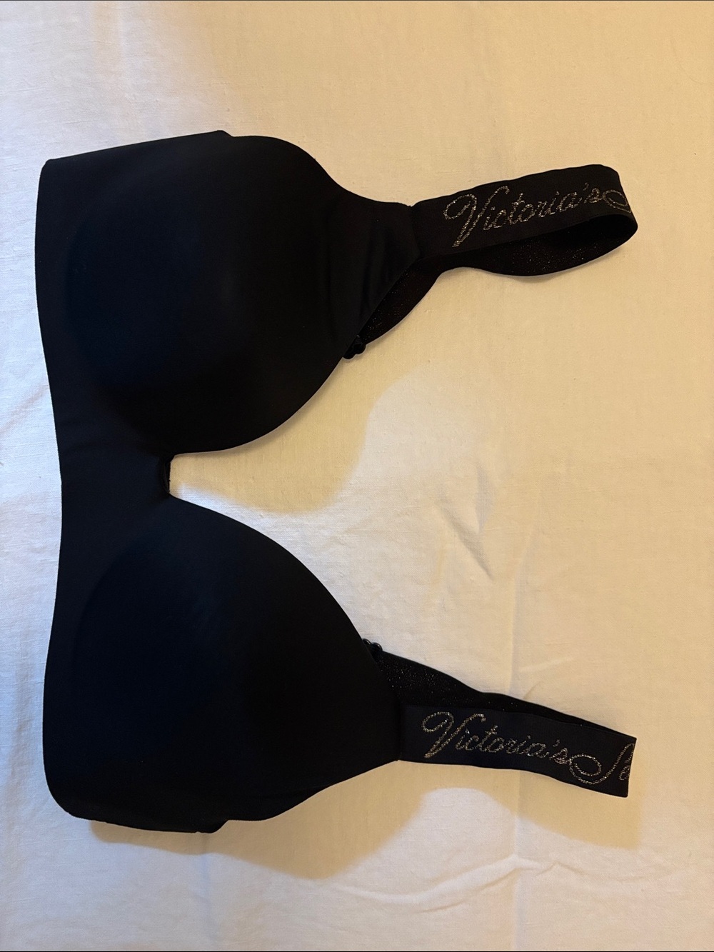 Victoria's Secret SPARKLE wide strap Seamless Padded Bra with Logo Straps
